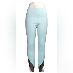 Soulgani California Love Leggings Womens M Blue High Rise Yoga Activewear Chic